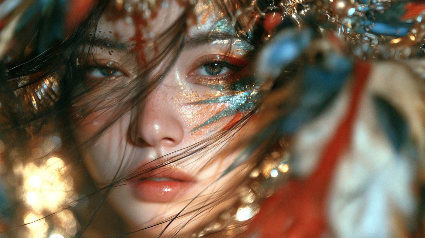 胶片朦胧：古风美人与凤凰翎
