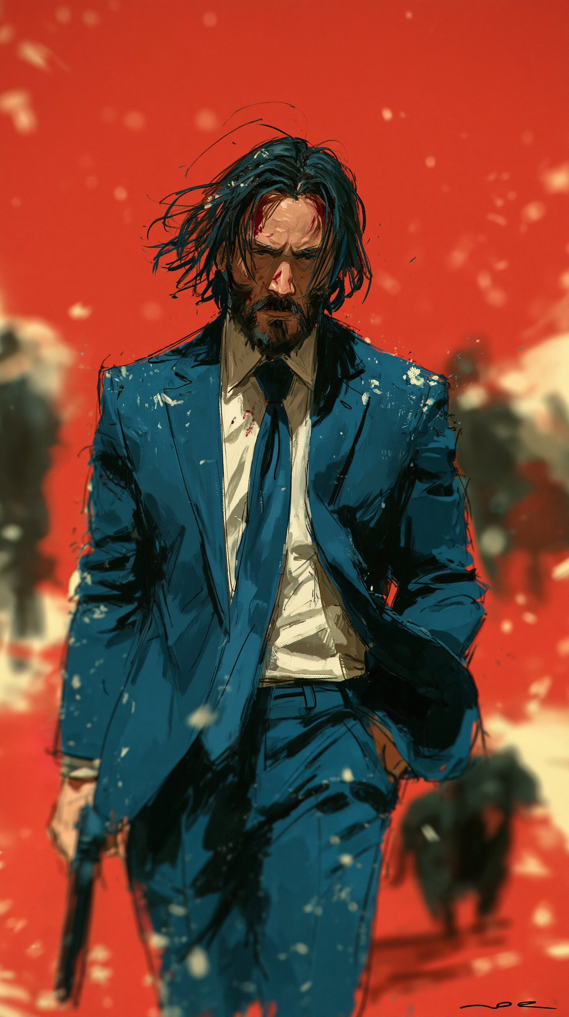 John Wick × Midjourney sref 风格