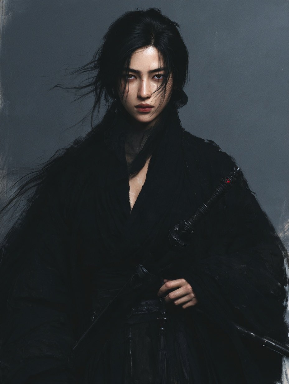 武侠女侠：夜行衣正面肖像